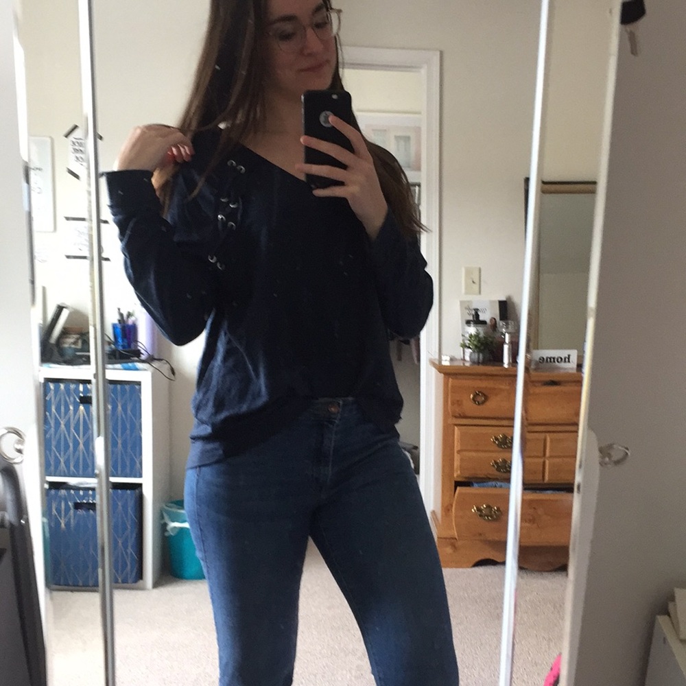 Blue sweatshirt